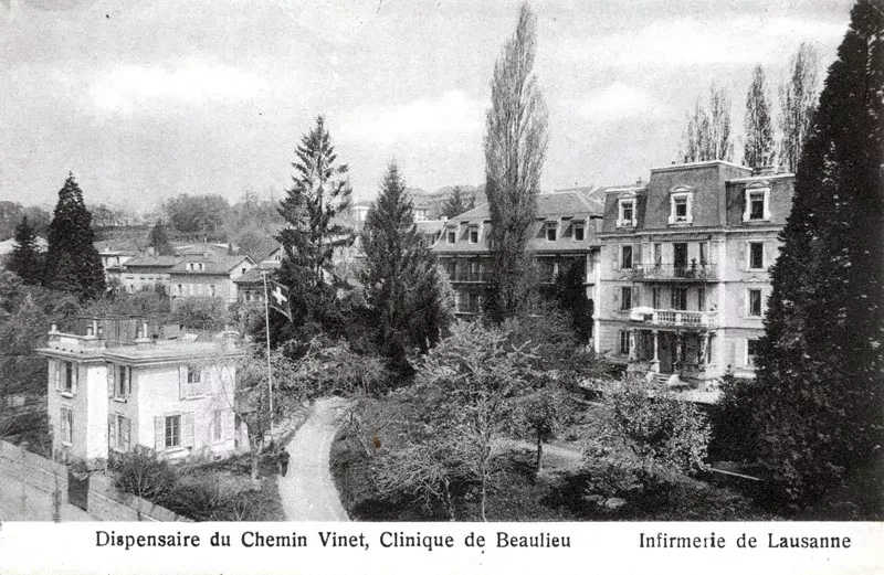 Photo d'archive du dispensaire Vinet à la fondation La Source