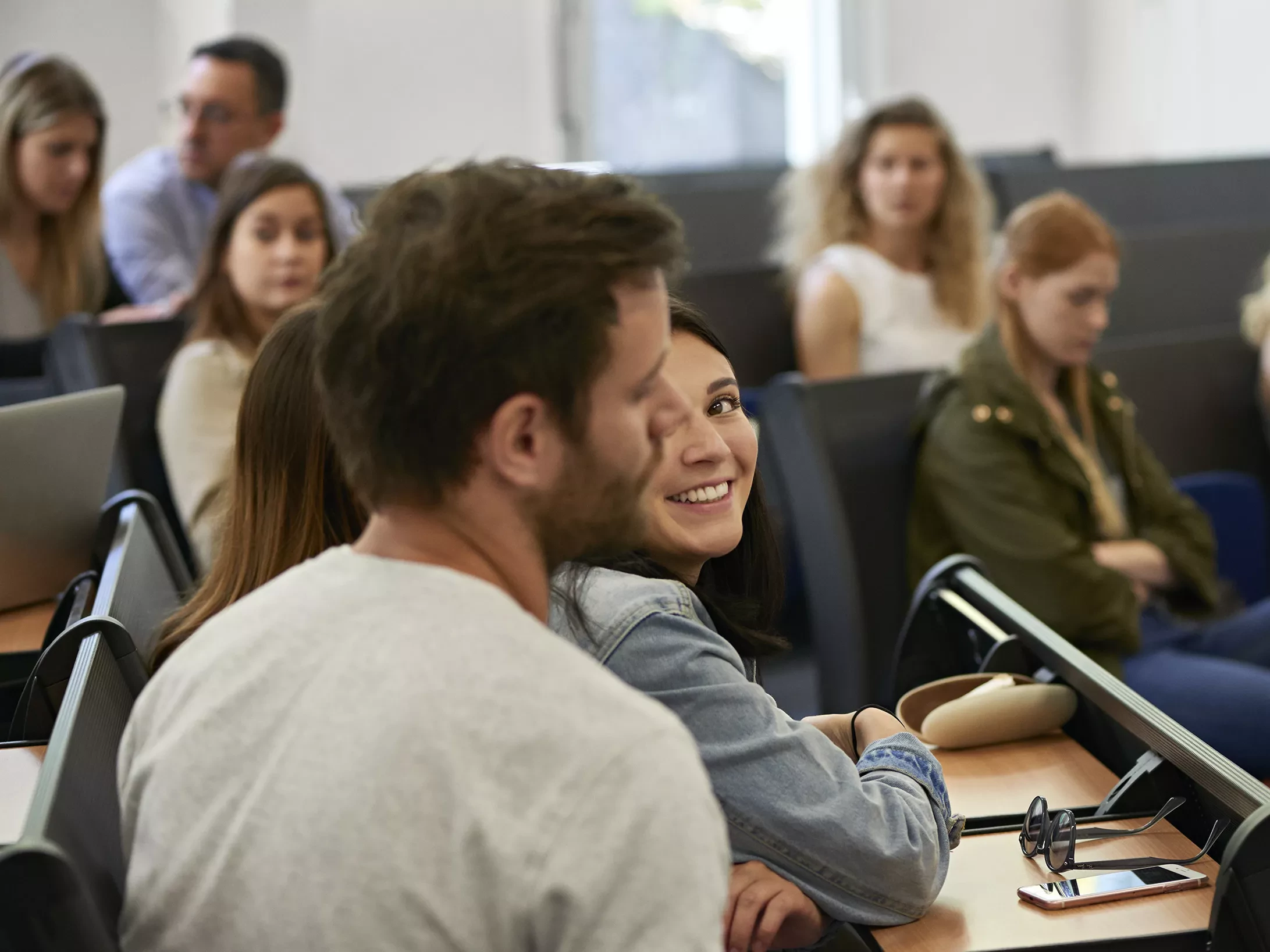 Étudiants dans l'auditoire