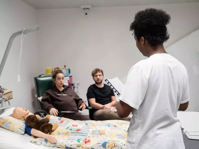 Etudiants en simulation