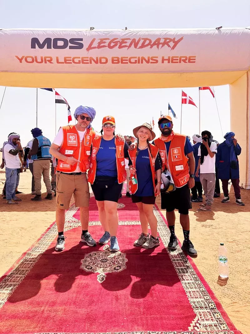 Equipe de soignants de La Source au marathon des sables 2026 au Maroc